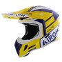 Airoh Aviator Ace 2 crosshelm Sake - glans geel wit paars