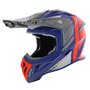 Airoh Aviator Ace 2 crosshelm Engine - glans blauw oranje grijs