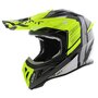 Airoh Aviator Ace 2 crosshelm Engine - glans zwart wit geel