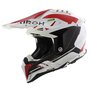 Airoh Helm Aviator 3 AMS&sup2; Saber glans rood wit zwart - Maat L