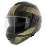Shark Oxo systeemhelm motorhelm Sikter mat groen goud