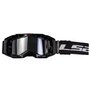Crossbril LS2 Aura PRO zwart met helder lens &amp; Pinlock 70 MaxVision + Spiegel lens + Laminated tear off kit