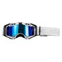 Crossbril LS2 Aura PRO wit met helder lens &amp; Pinlock 70 MaxVision + Spiegel lens + Laminated tear off kit
