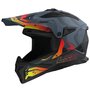 LS2 MX708 Fast II crosshelm Wash grijs