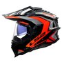 LS2 MX701 Explorer Carbon Adventure helm Frontier II oranje