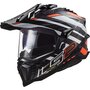 LS2 MX701 Explorer Carbon Adventure helm Edge zwart oranje