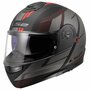 LS2 FF908 Strobe II systeemhelm Code zwart grijs