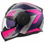 LS2 FF902 Scope II systeemhelm Oxyd grijs blauw paars