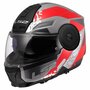 LS2 FF902 Scope II systeemhelm Oxyd grijs rood