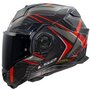 LS2 FF901 Advant X Carbon systeemhelm Future II zwart rood