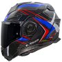 LS2 FF901 Advant X Carbon systeemhelm Future II wit blauw