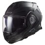 LS2 FF901 Advant X systeemhelm solid carbon met 4X bluetooth communicatie ingebouwd