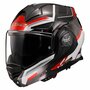 LS2 FF901 Advant X systeemhelm Spectrum zwart wit rood