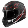 LS2 FF353 Rapid II integraalhelm Kaiju mat zwart rood wit