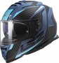LS2 FF800 Storm II integraalhelm Racer mat blauw