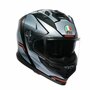 AGV K7 motorhelm Jaeger zwart zilver rood
