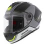 Axxis Draken S helm Sonar mat zwart grijs geel