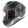 Axxis Draken S helm Sonar mat zwart grijs groen