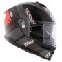 AGV K7 motorhelm Kyber mat zwart grijs rood