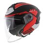 MT Jet Cosmo SV helm Cruiser mat zwart rood
