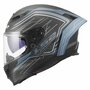LS2 FF807 Dragon integraalhelm Subic mat blauw petrol carbon zwart