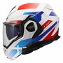 LS2 FF901 Advant X systeemhelm Nova glans wit blauw rood