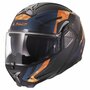 LS2 FF910 Advant II systeemhelm Glide mat zwart oranje