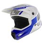 Fly Racing Kinetic kinder crosshelm Drift glans blauw wit grijs