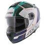 Axxis Hawk SV Integraal helm Spear A6 glans groen wit blauw