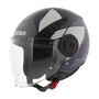 Axxis Metro S jethelm Bird mat blauw wit grijs