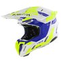 Airoh Twist 3.0 crosshelm Dynasty wit blauw geel