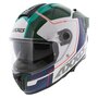 Axxis Hawk SV Evo Integraal helm Spear A6 glans groen wit blauw