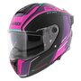 Axxis Hawk SV Evo Integraal helm Titan B8 mat zwart roze paars