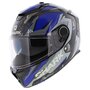Shark Spartan GT Carbon motor helm - Urikan glans carbon zwart blauw zilver - Maat XS