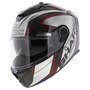 Shark Spartan GT Carbon Motorhelm Kromium zwart zilver rood - Maat XS