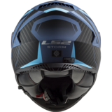 LS2 FF800 Storm motorhelm Racer mat titanium blauw_