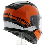 Vemar Motorhelm Zephir Mars glans oranje zwart wit - Maat L_