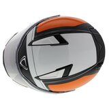 Vemar Motorhelm Zephir Mars glans oranje zwart wit - Maat L_