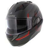 Shark EVO ES Kryd mat antraciet zwart rood - Maat XS_
