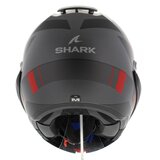 Shark EVO ES Kryd mat antraciet zwart rood - Maat XS_