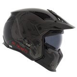 MT Streetfighter SV Darkness helm mat zwart grijs - Maat M_