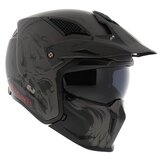 MT Streetfighter SV Darkness helm mat zwart grijs - Maat M_