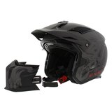 MT Streetfighter SV Darkness helm mat zwart grijs - Maat M_