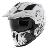 MT Streetfighter SV Darkness helm glans zwart wit_