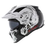 MT Streetfighter SV Darkness helm glans zwart wit_