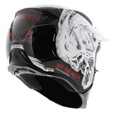 MT Streetfighter SV Darkness helm glans zwart wit_