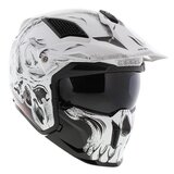 MT Streetfighter SV Darkness helm glans zwart wit_