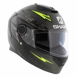 Shark Spartan 1.2 Adrian Parassol mat antraciet zwart geel_