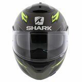 Shark Spartan 1.2 Adrian Parassol mat antraciet zwart geel_