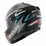 Shark Spartan 1.2 Adrian Parassol mat zwart zilver rood_